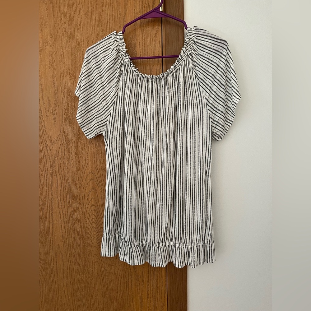 Striped Black and White Women's Top LASCANA